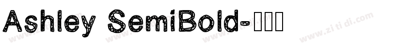 Ashley SemiBold字体转换